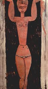 Modigliani standing caryatid