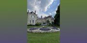 Firle Place and its Platinum Jubilee coloured flower bed_wide