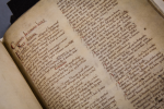 Domesday Book, on loan from The National Archives.