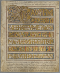 The Codex Aureus, on loan from Kungliga Biblioteket, Stockholm.