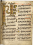 The Echternach Gospels, on loan from Bibliothèque nationale de France, Paris.