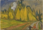 Edvard Munch. To barn på vei til eventyrskogen. Credit: Munchmuseet