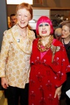 Heather Tilbury Phillips and Dame Zandra Rhodes attend the opening of Swinging London A Lifestyle Revolution. Copyright Fashion and Textile Museum.