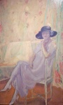 Camillo Innocenti, Purple Dress (1923).