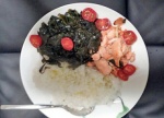 seaweeds salmon and rice.