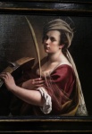 Self-portrait as St Catherine of Alexandria (1615-17).