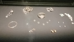 Roman jewellery and coins (Colchester).