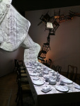 Mad Hatter's Tea Party installation.
