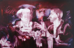 Lily Macrae The Drinkers 200 x 130cm Oil on canvas.