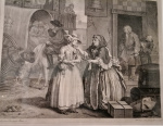 The harlot's progress, plate 1 (Moll has arrived in London).