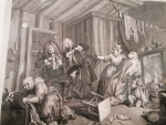 The harlot's progress, plate 5 (Moll is dying of syphilis).