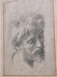 Study for the head of an apostle.