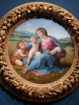 Virgin and Child with John Baptist, tondo.
