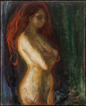 Edvard Munch, (1863-1944), Nude in Profile Towards the Right, 1898, KODE Art Museums, Bergen, Norway