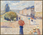 Edvard Munch, (1863-1944), Spring Day on Karl Johan, 1890, KODE Art Museums, Bergen, Norway copy