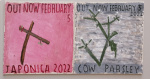 Out now, Cow parsley and japonica, Rose Wylie.