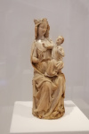 The Virgin Mary and child, ivory and gold, France_1275-1300.
