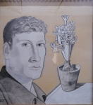 Self-portrait with Hyacinth pot, 1948.jpg