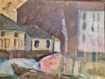 Houses with boat, 1943.