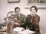 Pasolini and his mother, 1962.