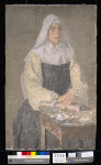Fig70_Gwen John, The Nun. c.1915-21. Oil on board, 70.7 x 44.6 cm. Tate.